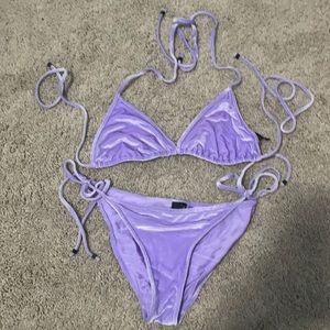 Triangl velvet bikini